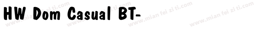 HW Dom Casual BT字体转换